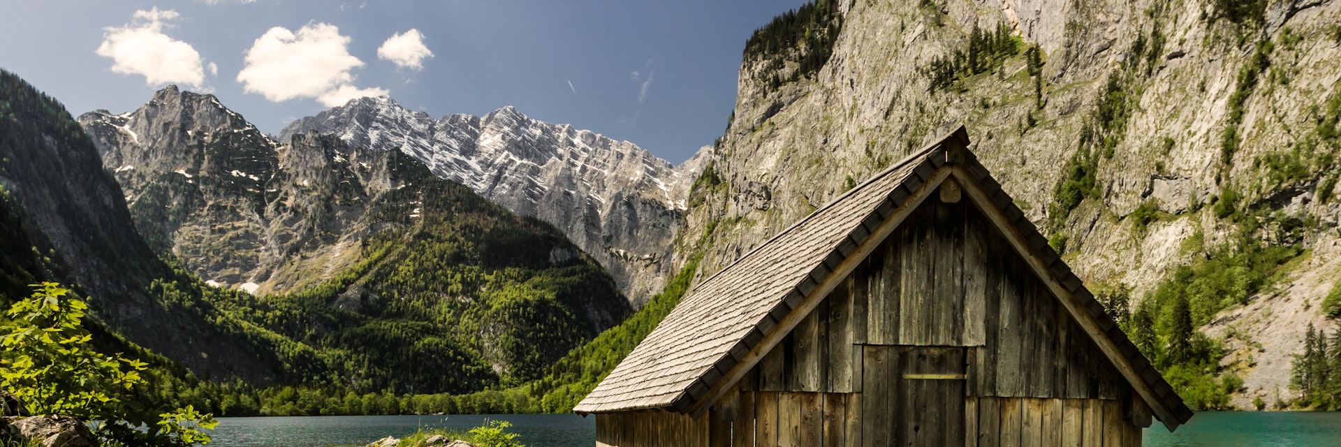 Timber building in Lake Königssee