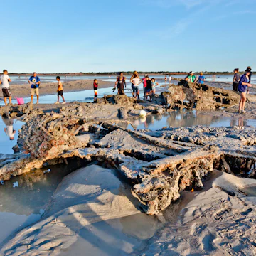 F1YYM1 Australia, Western Australia, Broome, exploring WWII Catalina flying boat wrecks in mud flats at Roebuck Bay duringt low tide
WWII Flying Boat Wrecks