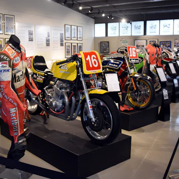 Phillip Island, Australia - December 28, 2016. History of Motorsport display showcases the beginning of Motor sport on Phillip Island from the first car grand prix through to present days.