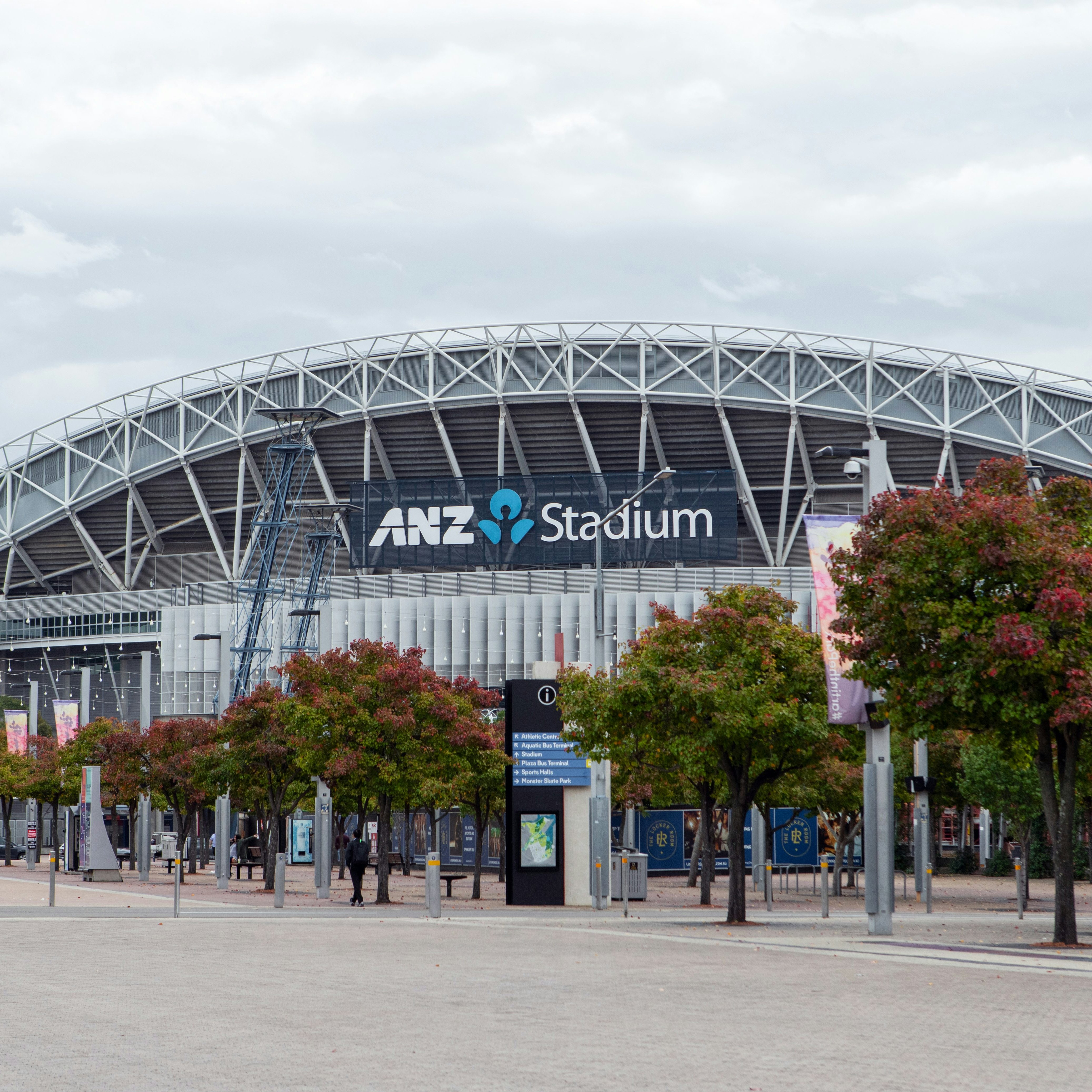 Sydney, Australia - May 10, 2019: ANZ stadium at Sydney Olympic Park during the day.; Shutterstock ID 1430803862; your: Bridget Brown; gl: 65050; netsuite: Online Editorial; full: POI Image Update