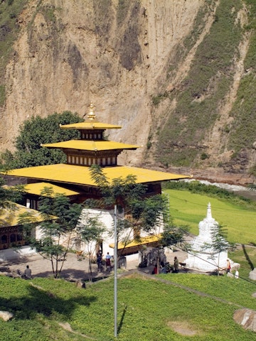 Gom Kora Monastery in Trashigang in East Bhutan