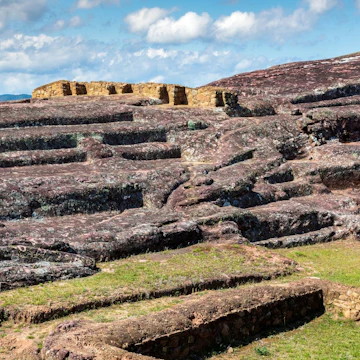 Remains of El Fuerte Pre Inca archeological site near Samaipata in Bolivia.