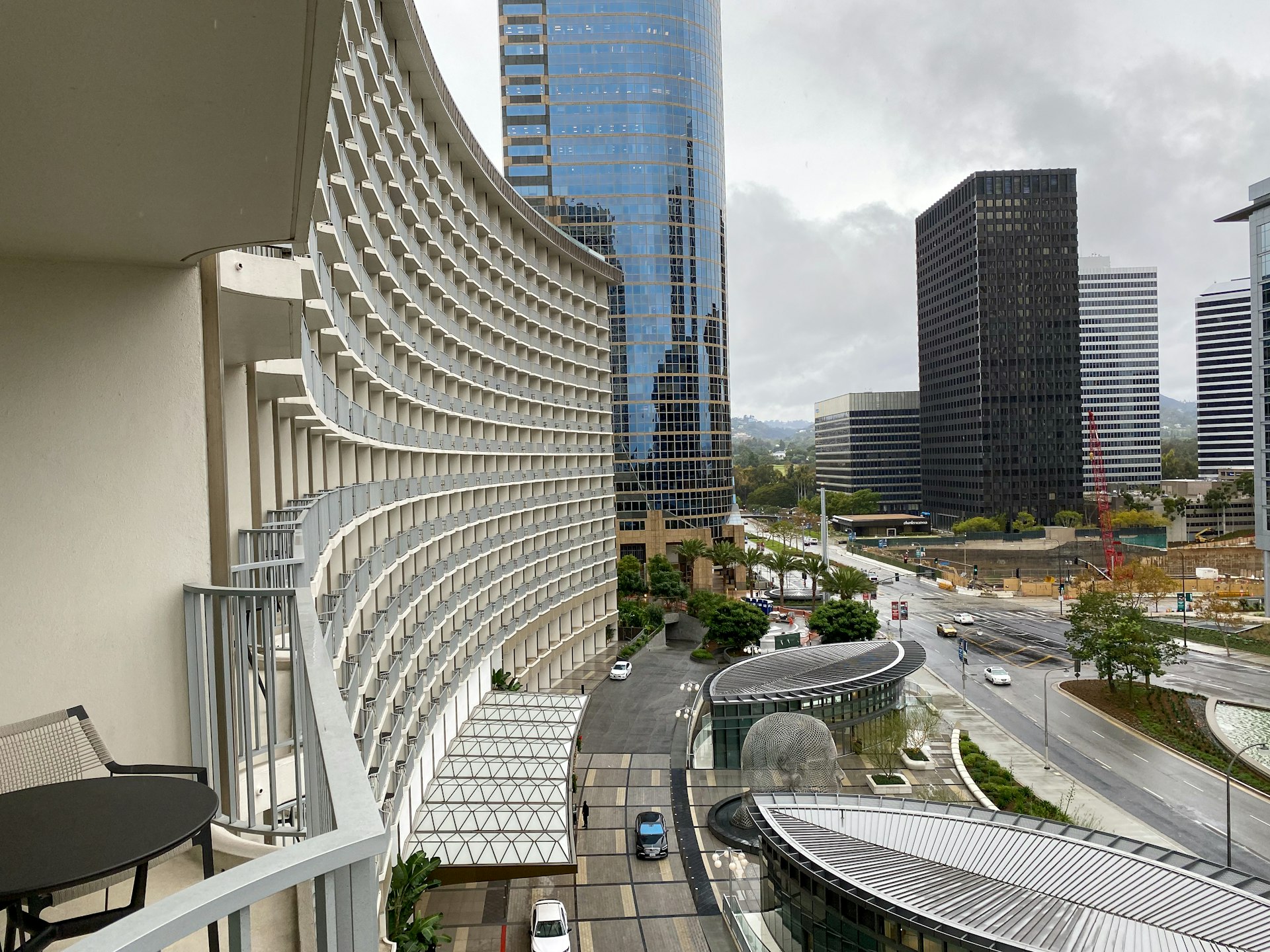 The view from a room at Fairmont Century Plaza; Los Angeles, California
