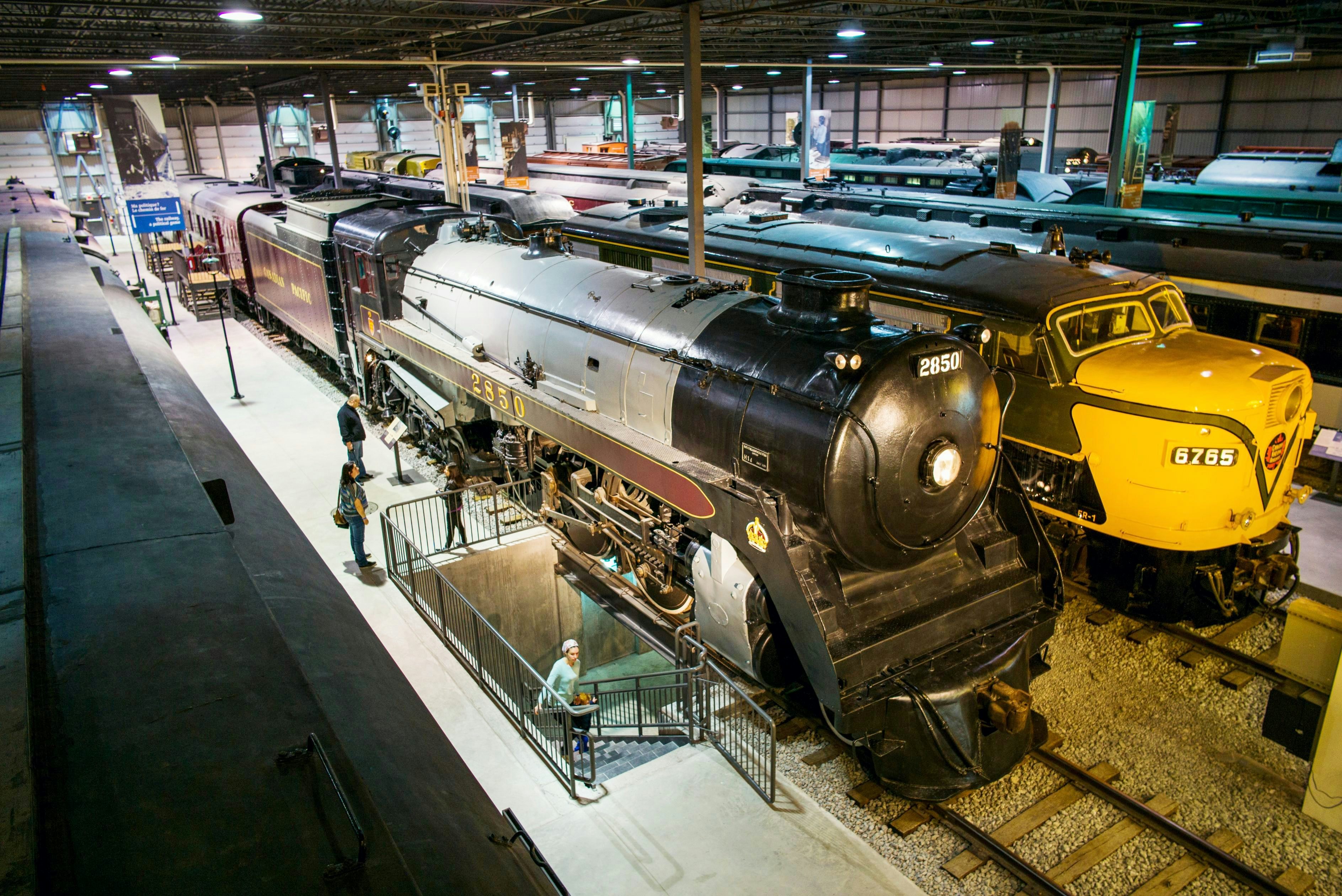 HW8H9D Canada, Quebec, Montreal, Delson, Canadian Railway Museum, Exporail, locomotives, elevated view

canada railroad museum
Musée Ferroviaire Canadien

canada railway museum
