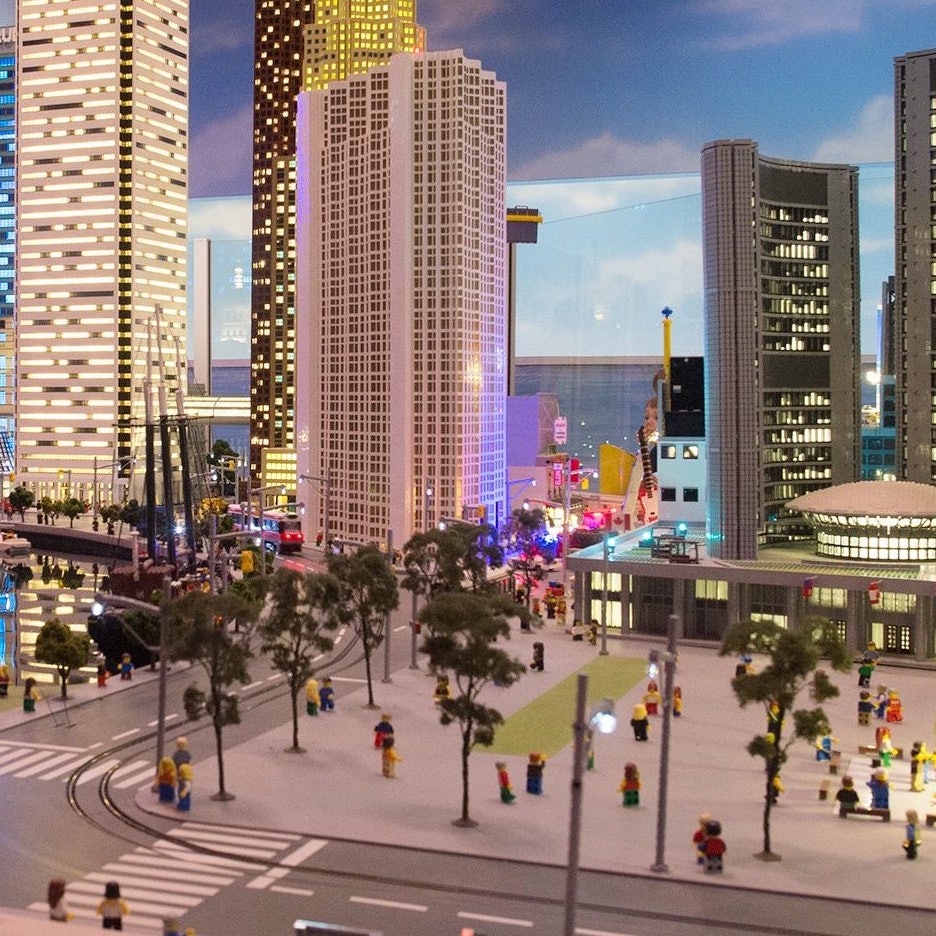 VAUGHAN, ON - MARCH 1: The city of Toronto done in Lego at the new LEGOLAND Discovery Centre in Vaughan Mills mall. (Carlos Osorio/Toronto Star via Getty Images)