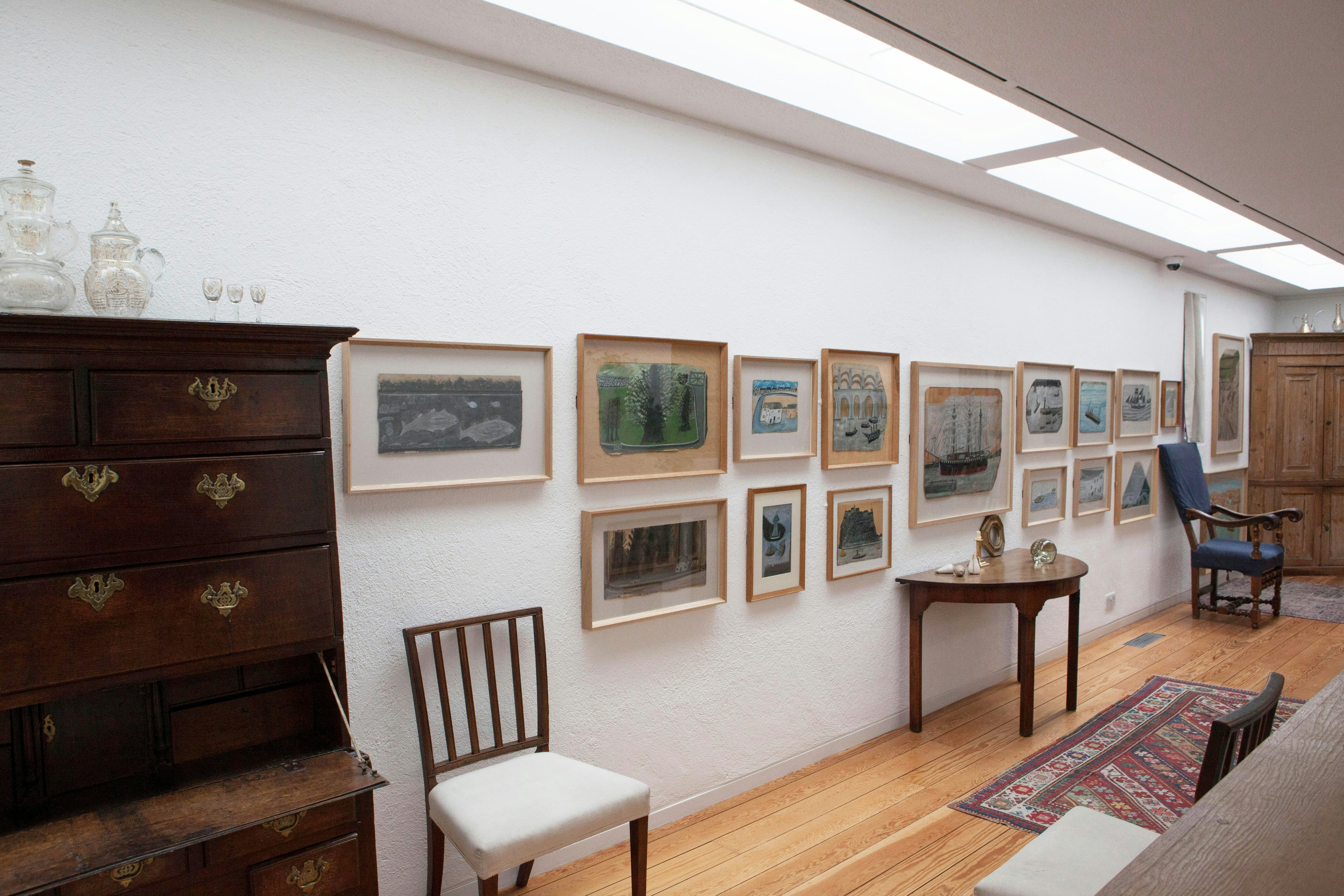 M35DP5 Kettle's Yard, Cambridge, re-opens to the public with a newly-built extension by Jamie Fobert Architects. A wall of Alfred Wallis paintings in the old