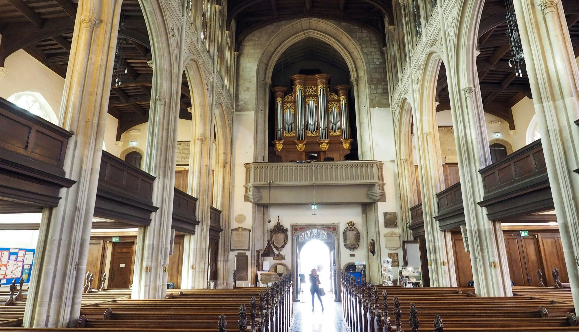 CAMBRIDGE, UK - CIRCA OCTOBER 2018: Great St Mary's church