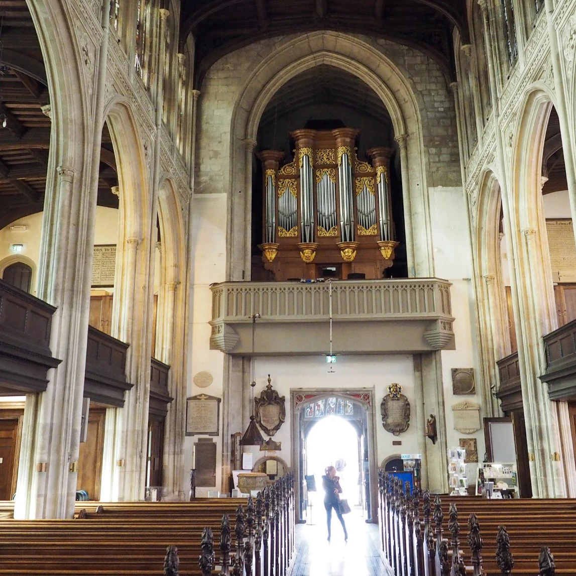 CAMBRIDGE, UK - CIRCA OCTOBER 2018: Great St Mary's church