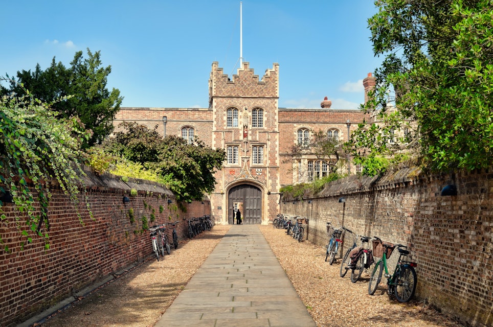 Jesus College, Cambridge. - stock photo
