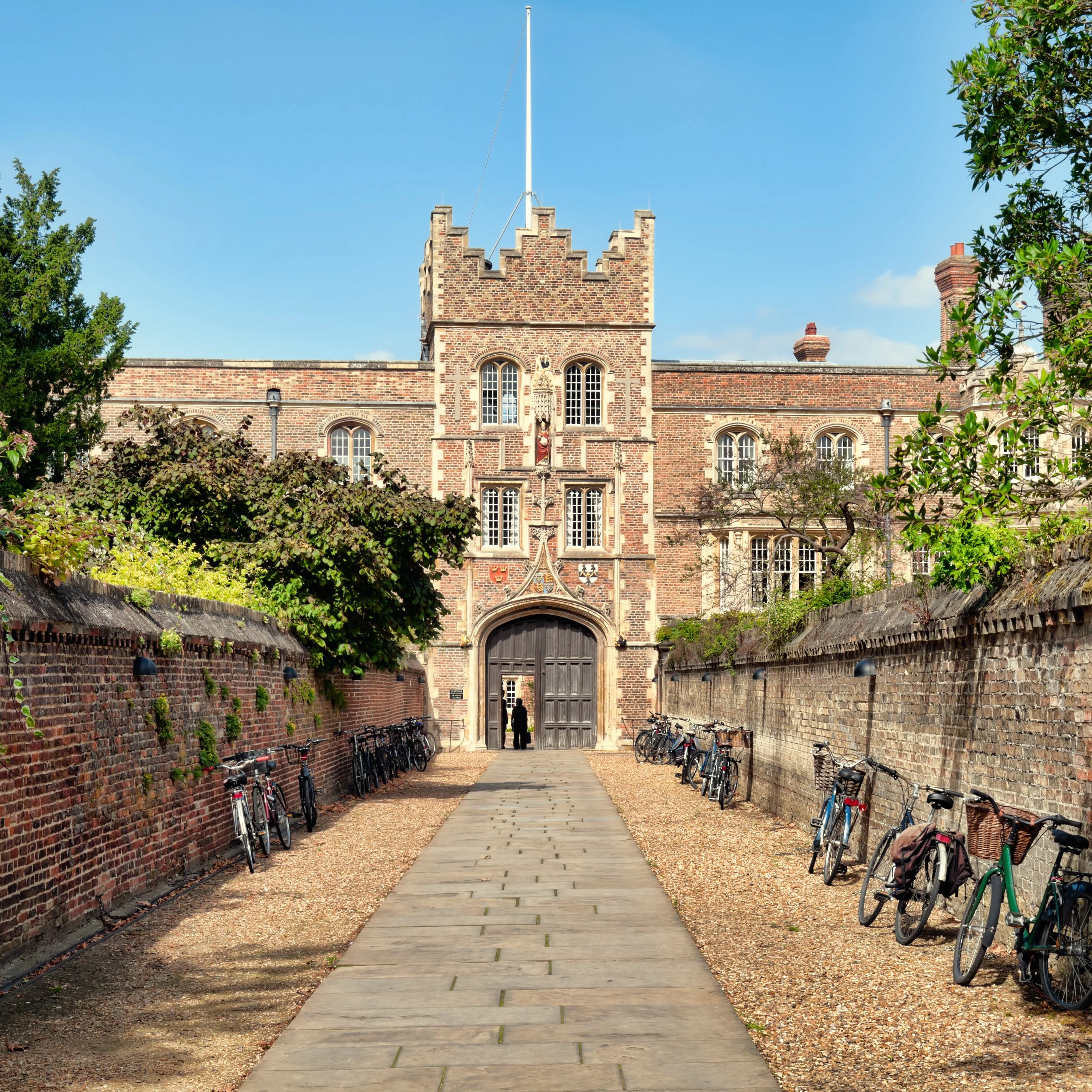 Jesus College, Cambridge. - stock photo