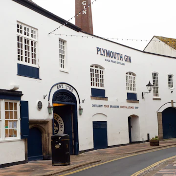 PLYMOUTH, DEVON, UK - January 25 2020: Plymouth Gin Black Friars distillery entrance on Southside Street
Plymouth Gin Distillery