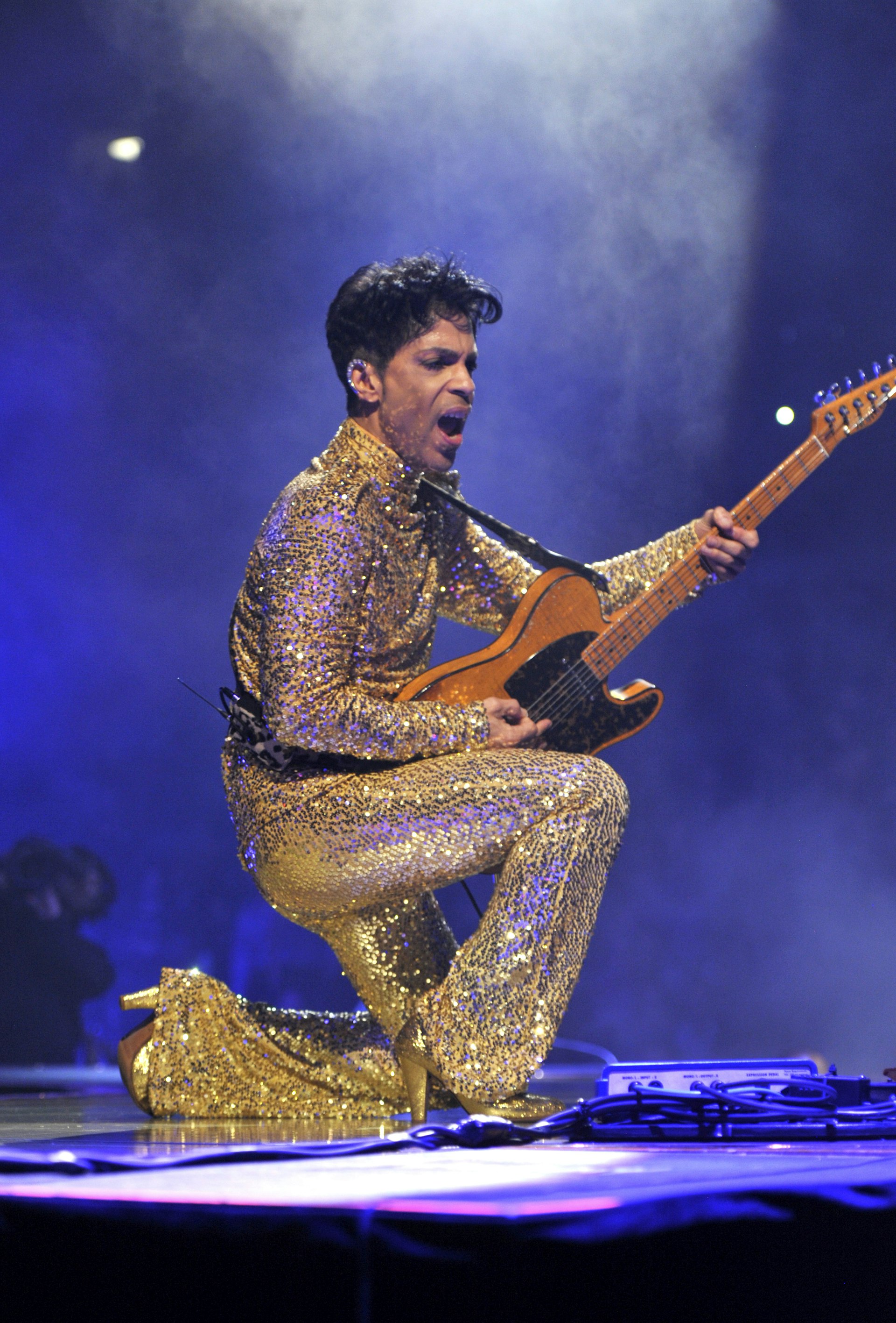 Prince performing his "Welcome 2 America" tour at Madison Square Garden in February 2011 