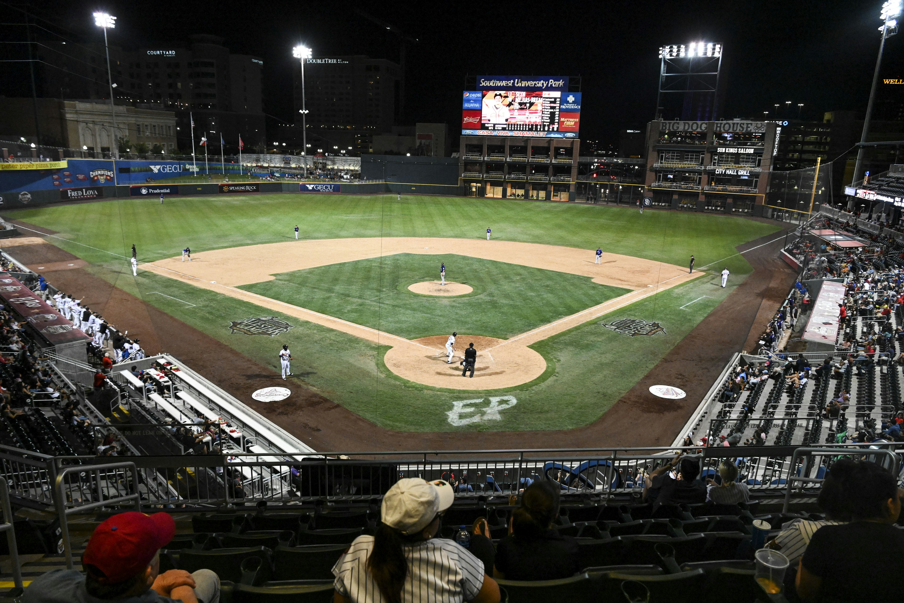 The diamond at Southwest University Park, home of the minor-league El Paso Chihuahuas