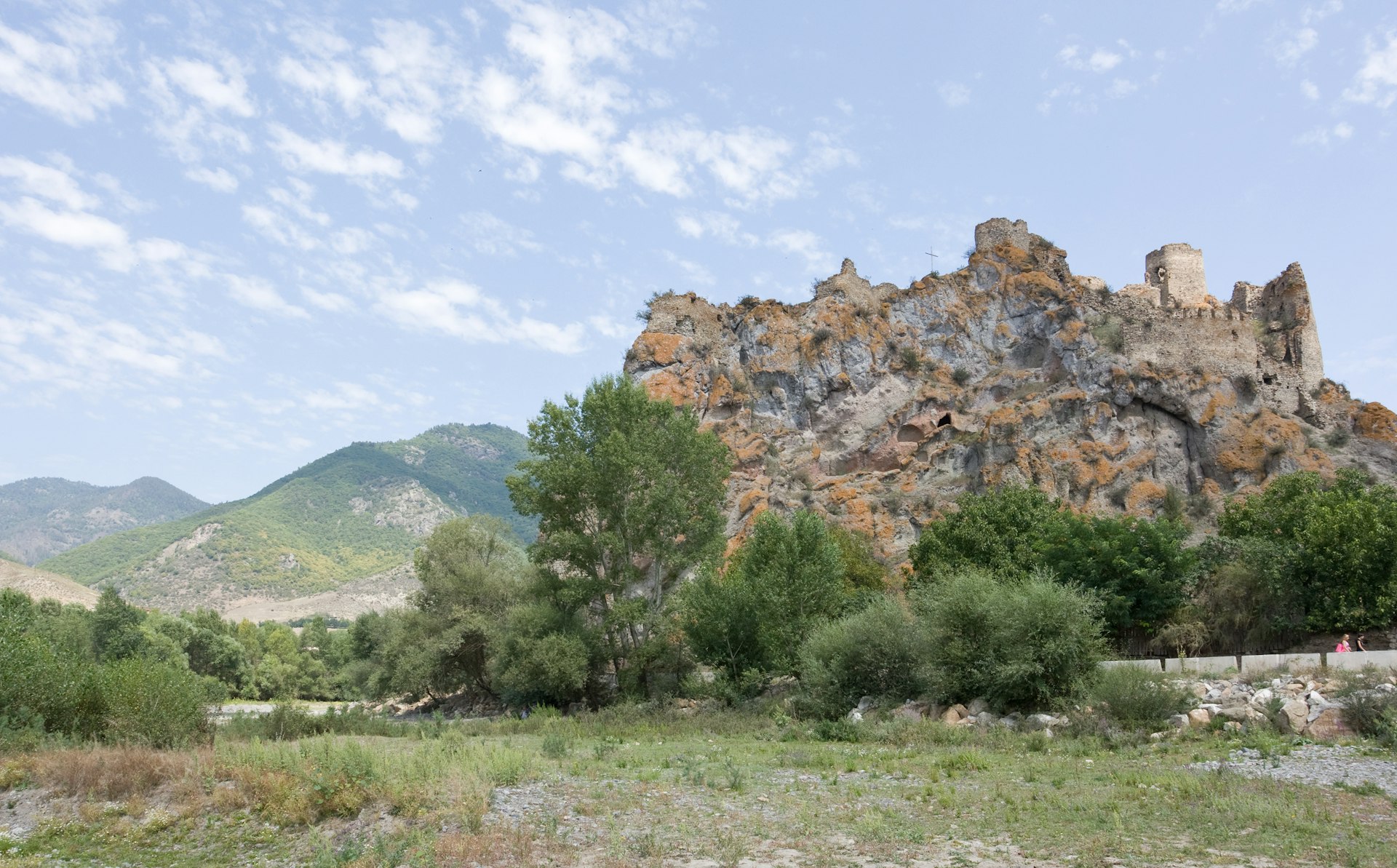 Ruins of a medieval fortress Atskuri in South Georgia.