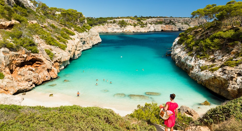 Calo des Moro, Mallorca. Spain. One of the most beautiful beaches in Mallorca.