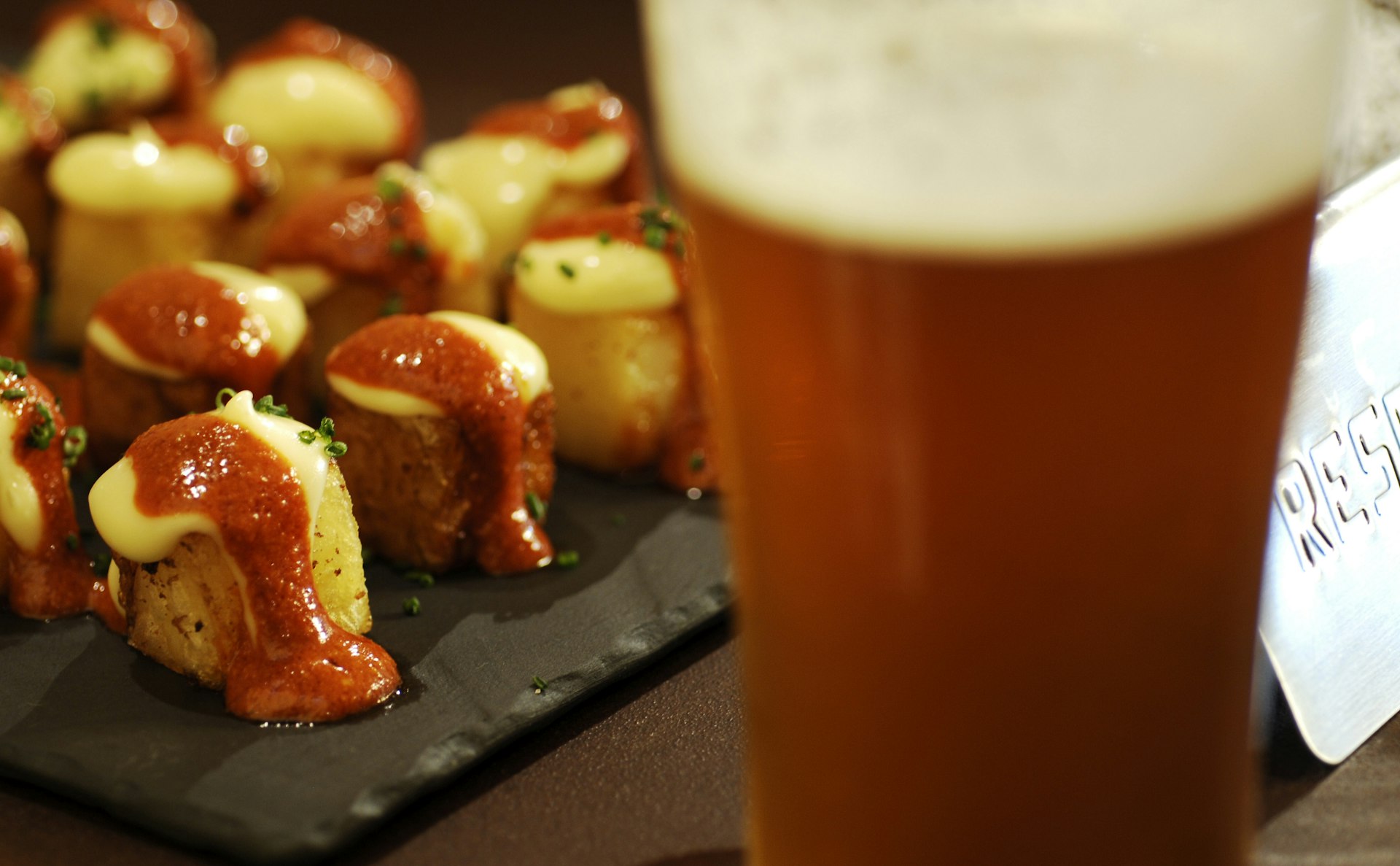 Spanish tapas and beer