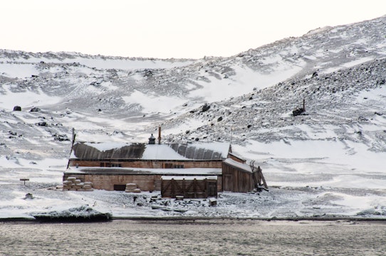 This historic hut, at Cape Evans, on the shore of Ross Island, in the Ross Sea, was the starting point for Robert Falcon Scott's ill fated trek to the South Pole. The hut is in remarkably good condition, thanks to its proximity to New Zealand's Scott Base and the US' McMurdo Sound Base, and regular visits from conservators,
