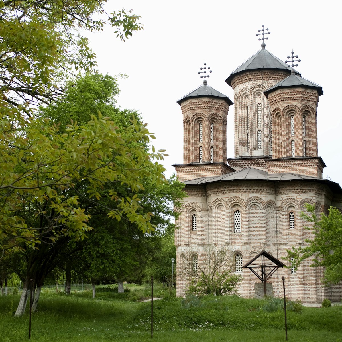 View of Snagov Monastery near Bucharest, Romania