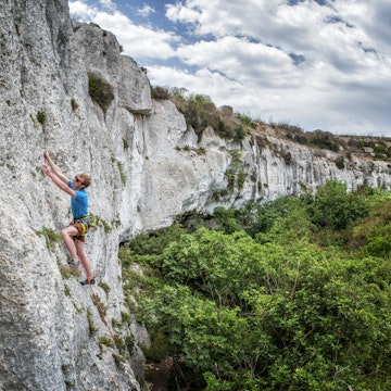 Gozo, Mgarr IX Xini, rock climber