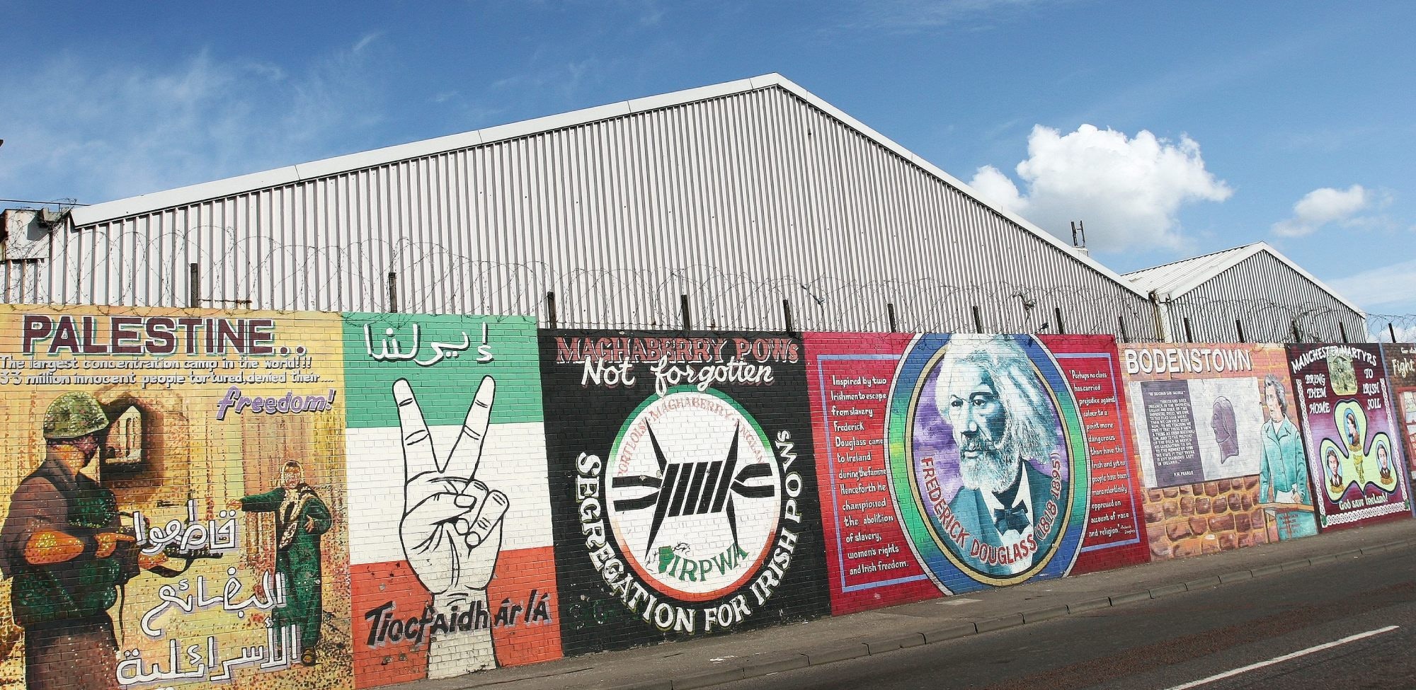 Falls Road Murals on the Falls Road; Shutterstock ID 19742230; your: Bridget Brown; gl: 65050; netsuite: Online Editorial; full: POI Image Update