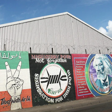 Falls Road Murals on the Falls Road; Shutterstock ID 19742230; your: Bridget Brown; gl: 65050; netsuite: Online Editorial; full: POI Image Update