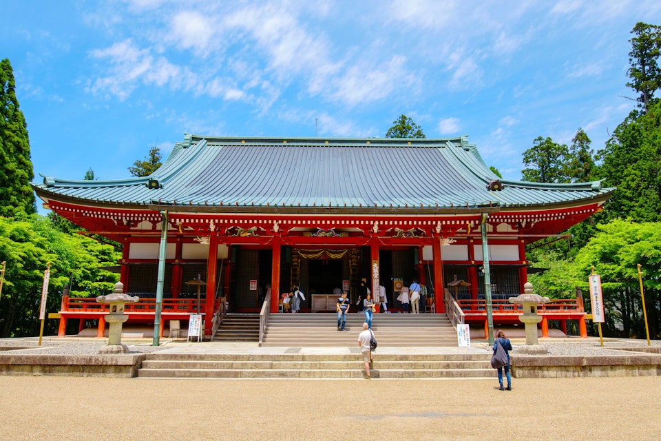ktoyo,japan - May 21,2018 : Mt.Hiei-zan Enryaku-ji Temple in Kyoto,Japan.Enryaku-ji Temple was founded by the priest Saicho In 788.