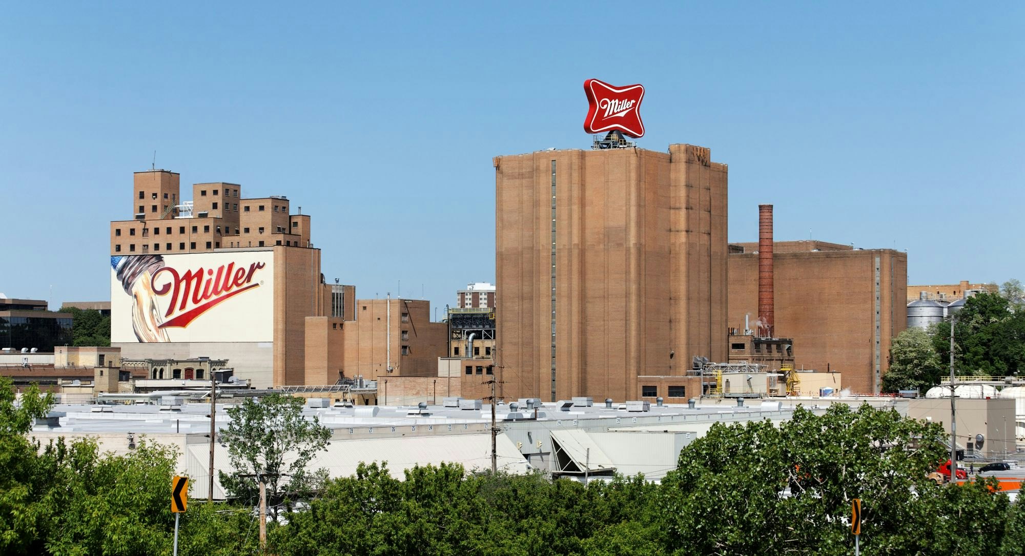 MILWAUKEE - JUNE 3: The Miller Brewery complex on June 3, 2013. The Miller Brewing Company is a well known American beer brewing company.; Shutterstock ID 147557870; your: Bridget Brown; gl: 65050; netsuite: Online Editorial; full: POI Image Update