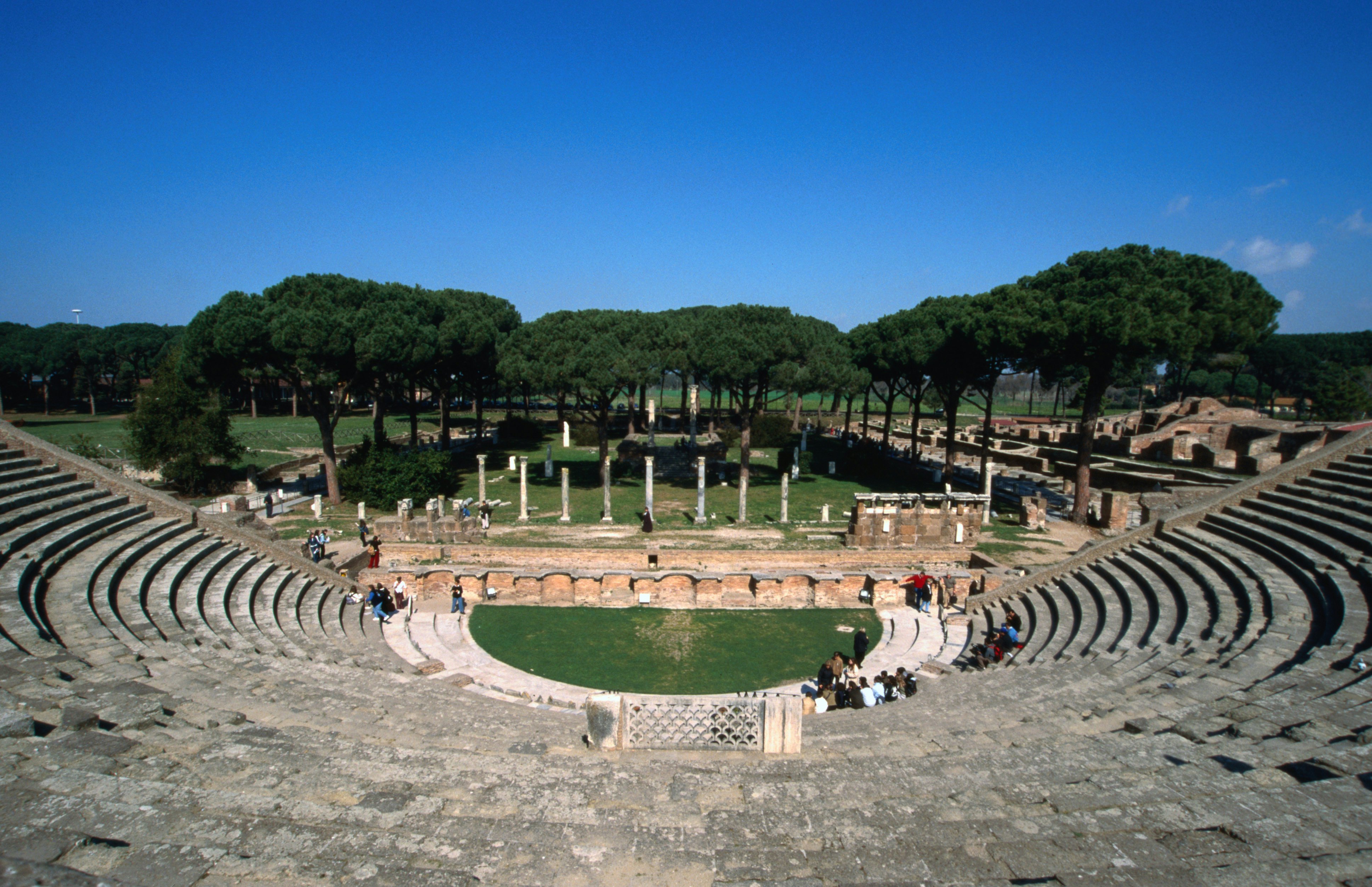Roman theatre at Ostia Antica.