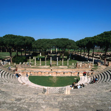 Roman theatre at Ostia Antica.