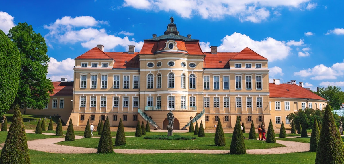 Rogalin, Wielkopolska, Poland - May 2019: Rogalin palace