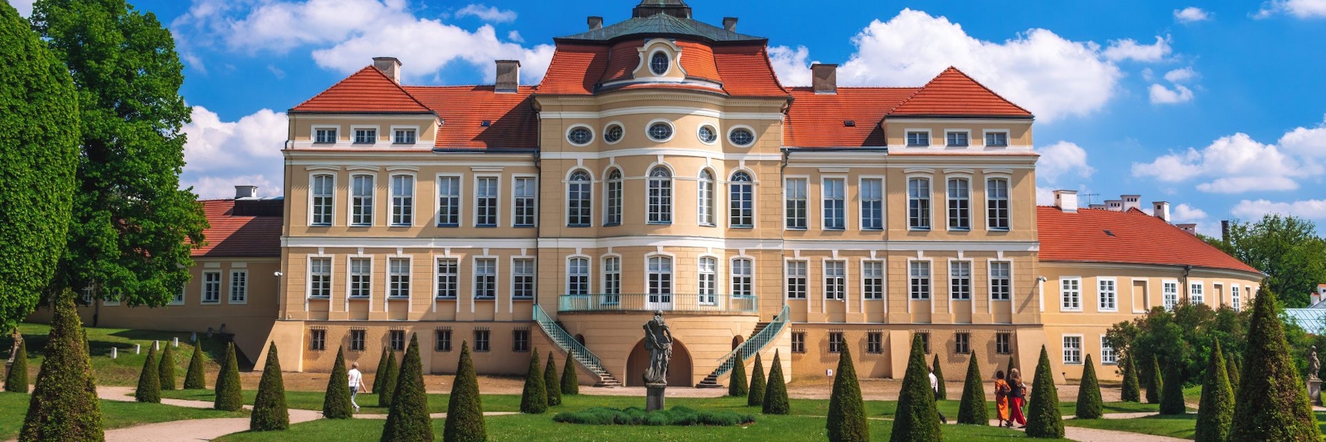 Rogalin, Wielkopolska, Poland - May 2019: Rogalin palace