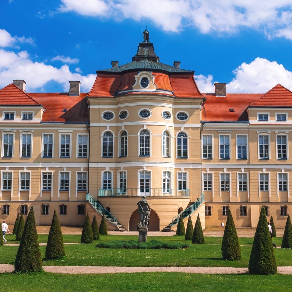 Rogalin, Wielkopolska, Poland - May 2019: Rogalin palace