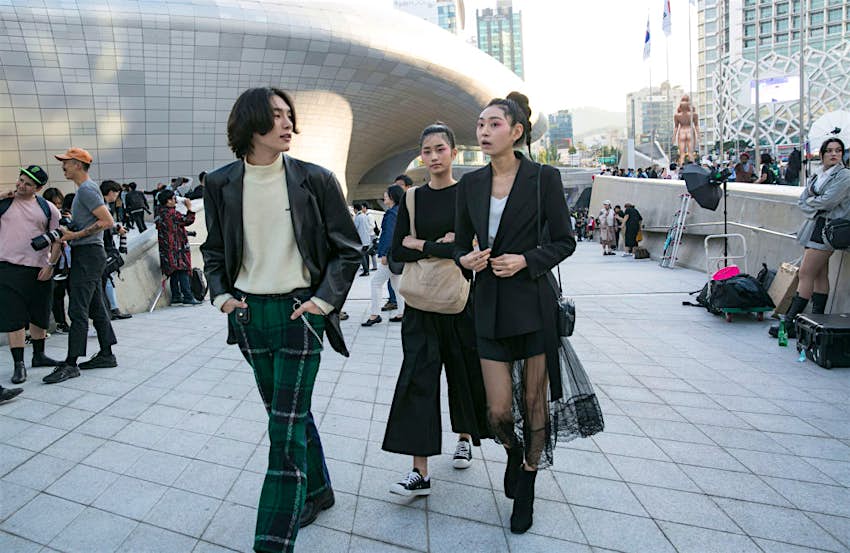 Guests are watched during Seoul Fashion Week 2020