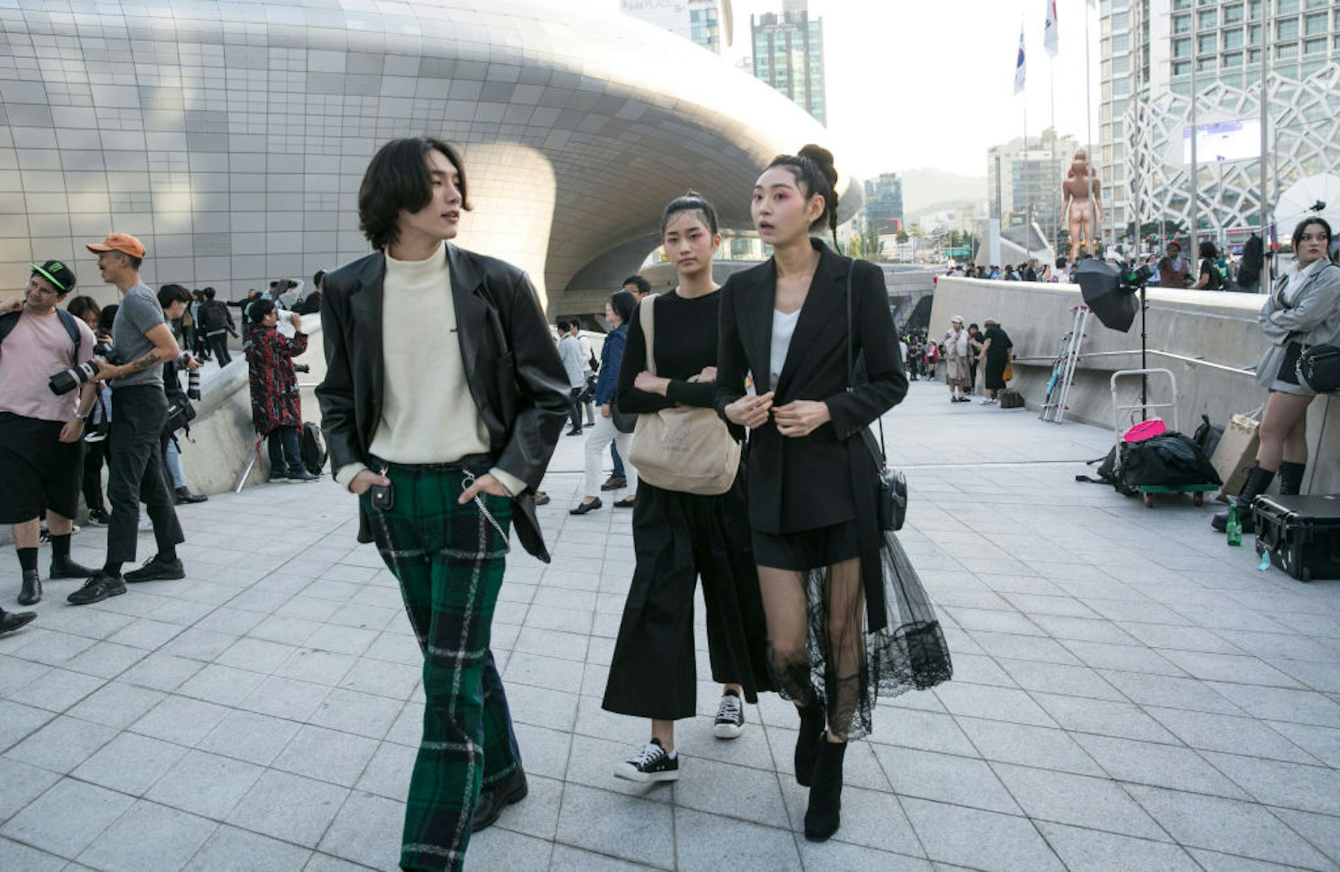 Guests are seen during the Seoul Fashion Week 2020