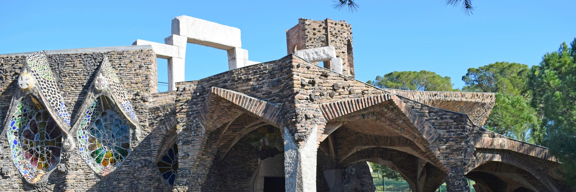 Crypt of the colònia güell in Province of Barcelona