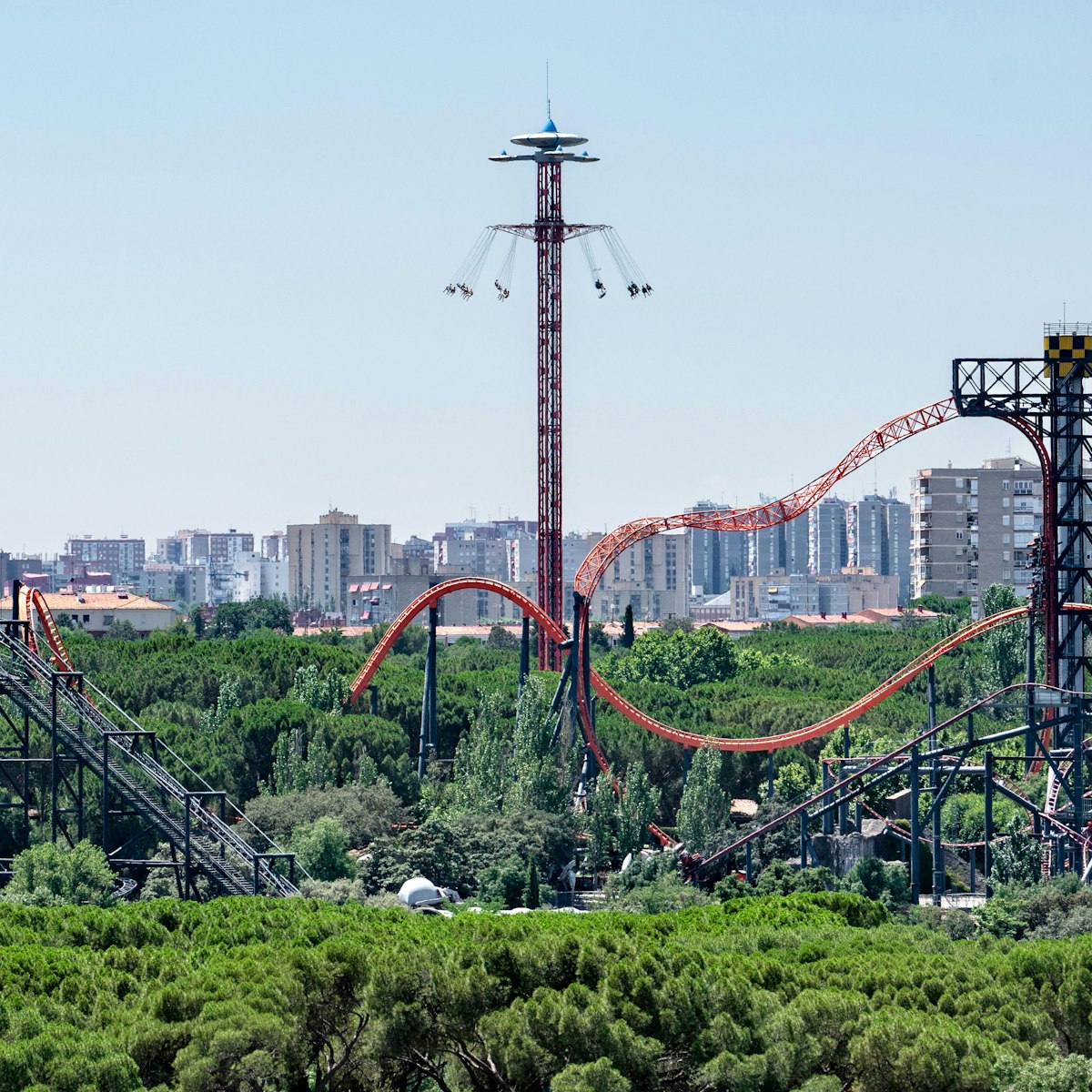 Panoramic of the amusement park