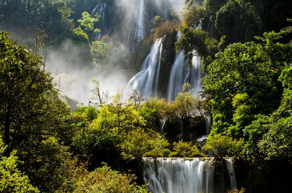 Nam Tok Thilawsu waterfall.

