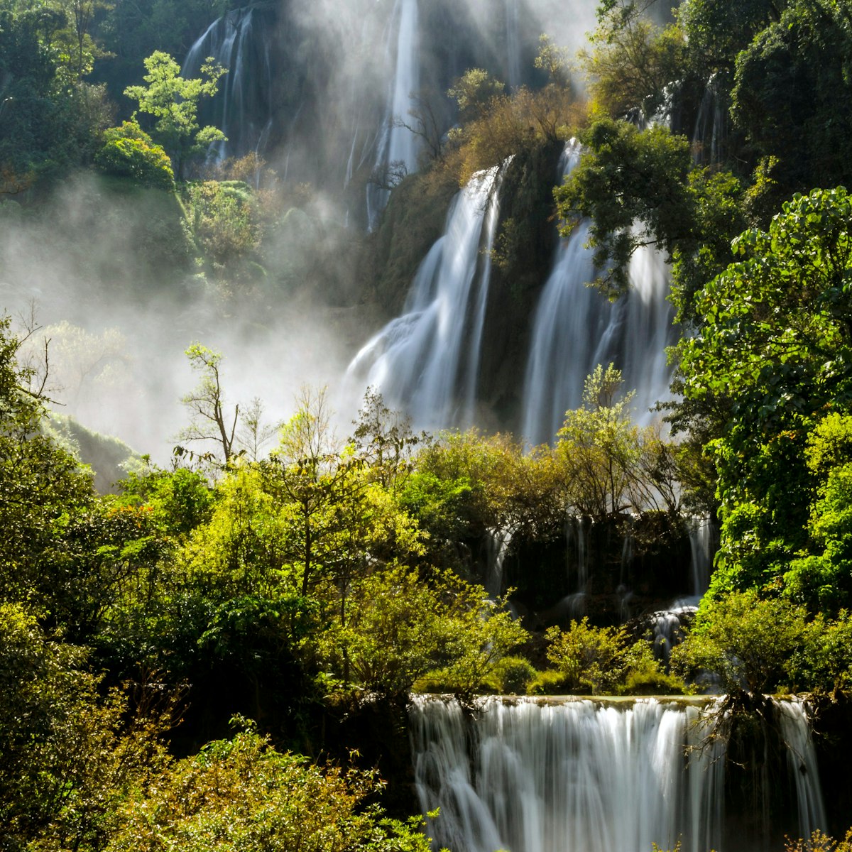 Nam Tok Thilawsu waterfall.

