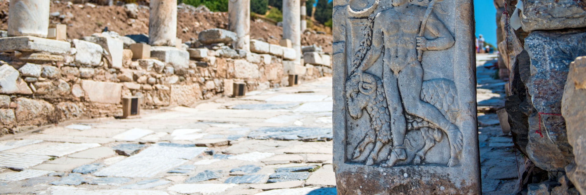 Ephesus Ram Figure, Turkey.Archaeological site, Ephesus - Turkey. The entrance to one of the brothels in Ancient Ephesus was marked by a (carved) footprint.
Turkey brothel Ephesus

