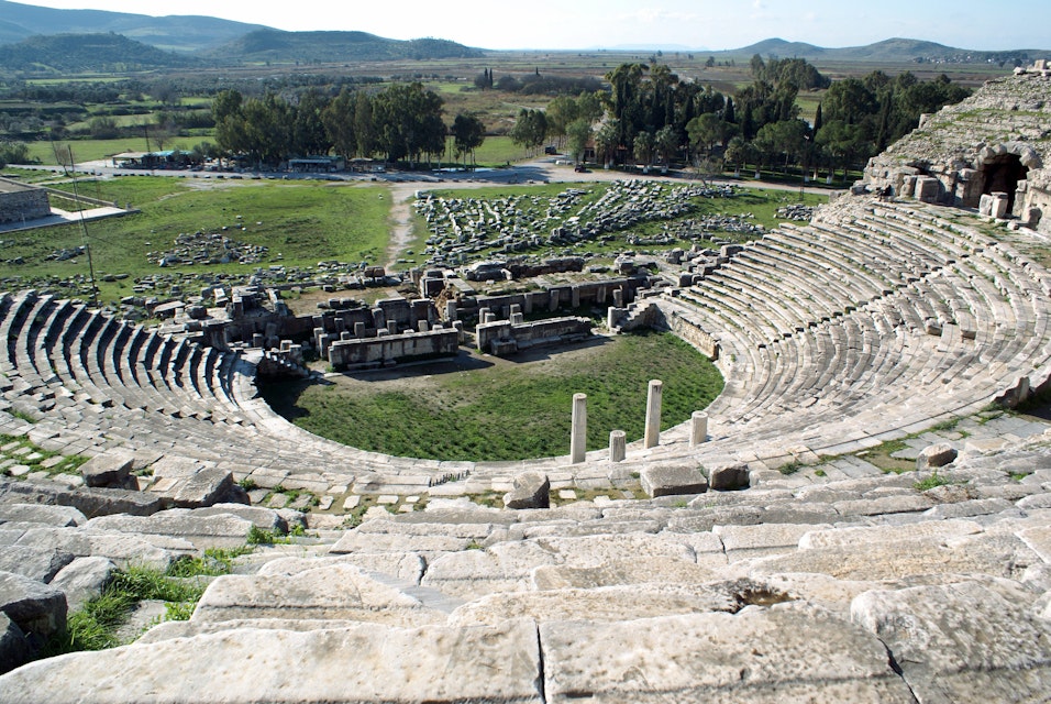 Theater and ruins of Miletus, Turkey