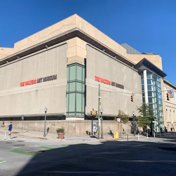 Baltimore, Maryland / US - Oct 24, 2019: Perspective exterior facade of The Walters Art Museum as seen from the corner of Cathedral and Centre st downtown Mount Vernon neighborhood district; Shutterstock ID 1540828388; your: Bridget Brown; gl: 65050; netsuite: Online Editorial; full: POI Image Update
