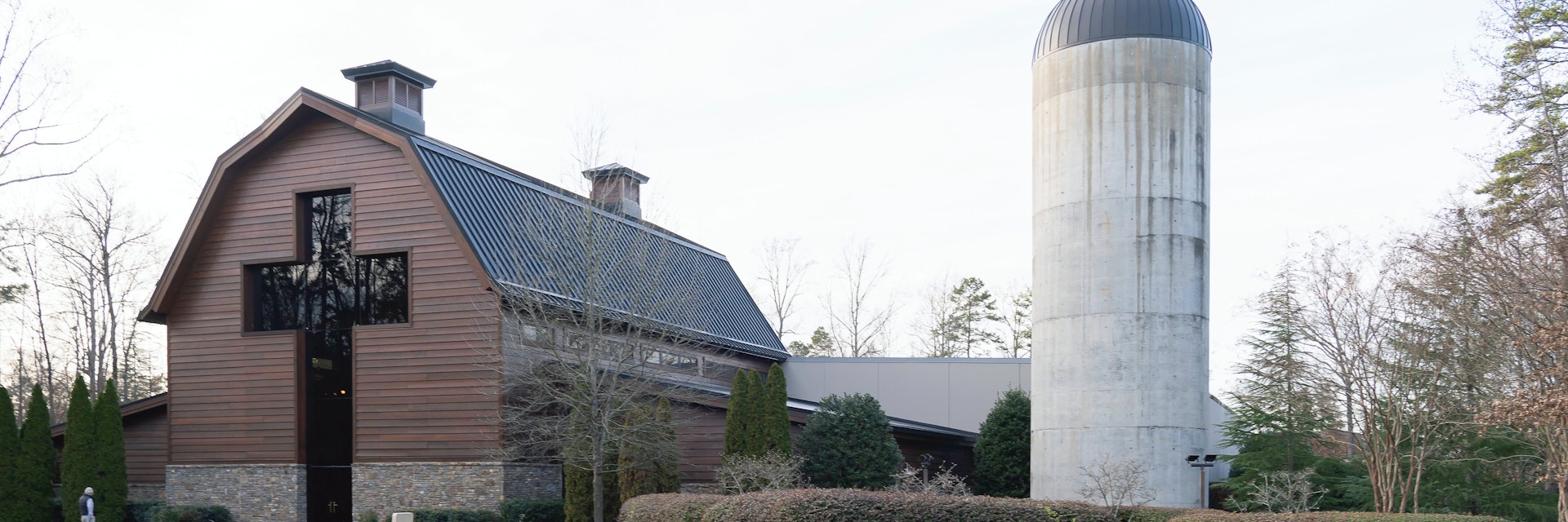Charlotte, North Carolina, USA - January 15, 2020: The Billy Graham Library in Charlotte, North Carolina, a museum and library documenting the life and ministry of Christian evangelist Billy Graham.
