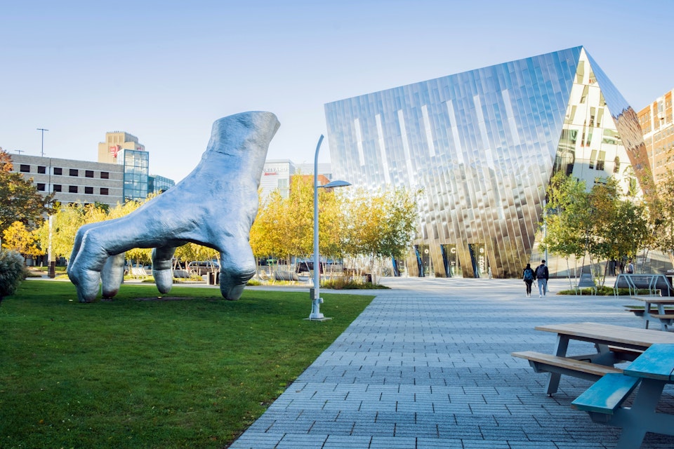 Cleveland, OH - Oct 28,2019: Beautiful Place around Museum of Contemporary Art Cleveland(MOCA) ; Shutterstock ID 1632176533; your: Bridget Brown; gl: 65050; netsuite: Online Editorial; full: POI Image Update
