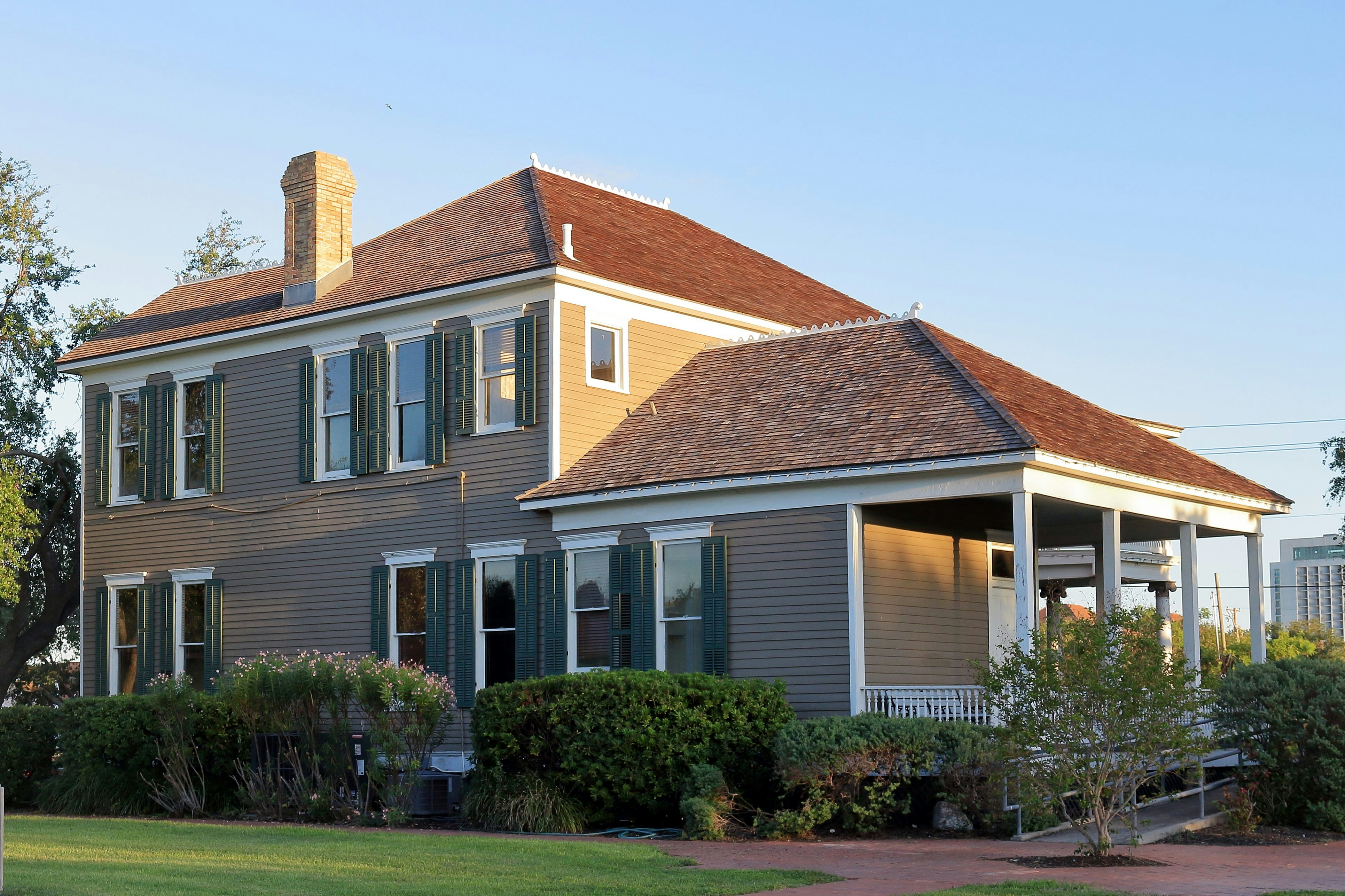 Corpus Christi, Texas - October 7, 2017: An old house at Heritage Park.