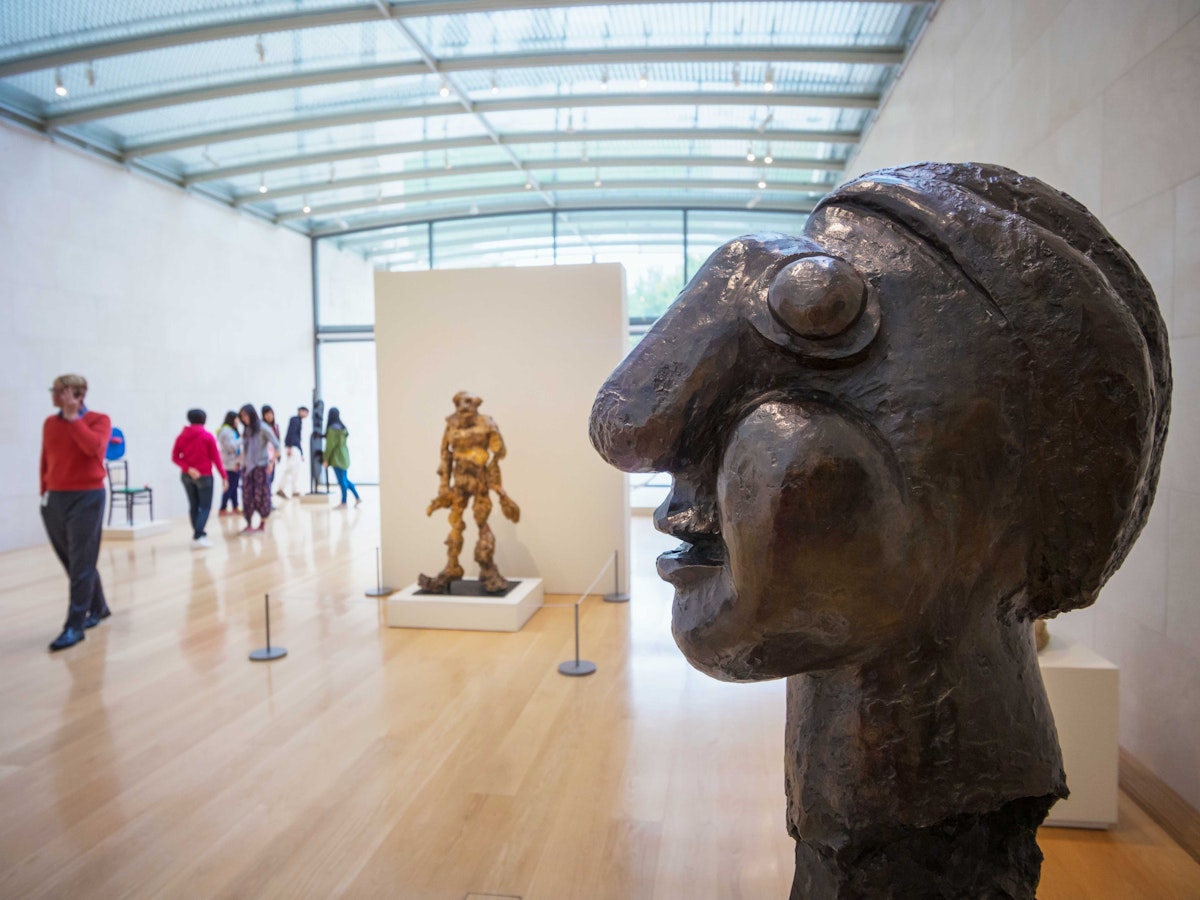 Modern and contemporary art on display in the Nasher Sculpture Center.
The Nasher Sculpture Center, Dallas, Texas. - stock photo

