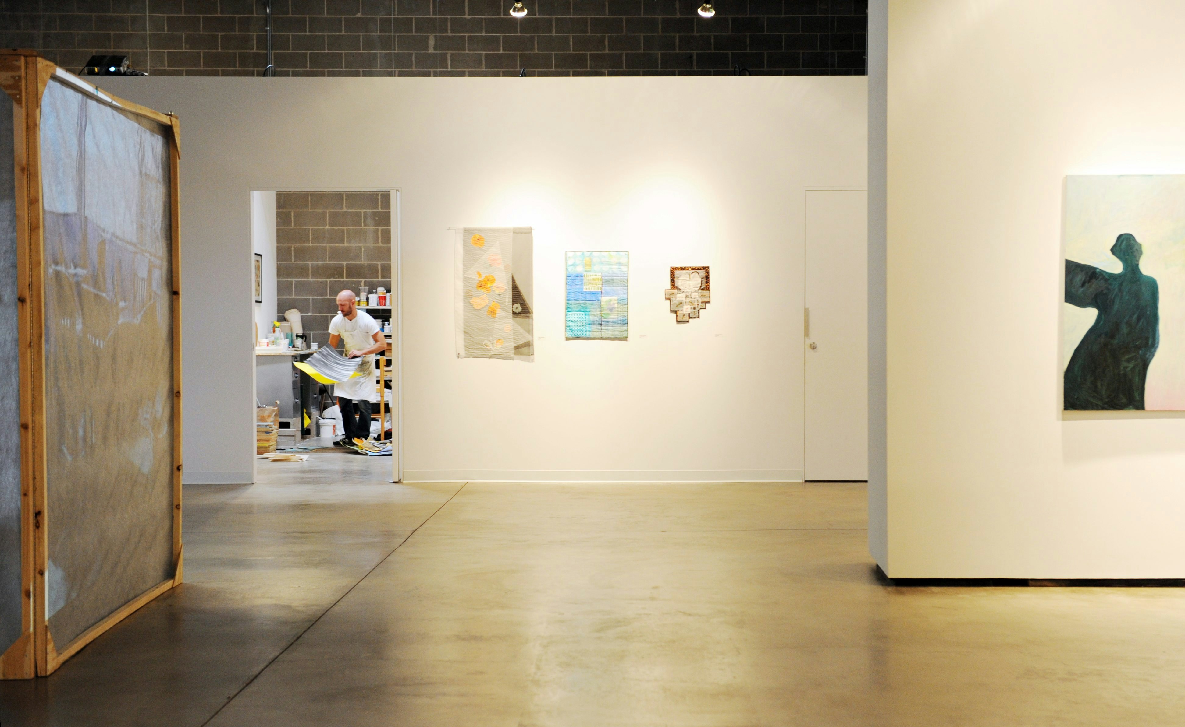 (CM) AE92608Redline_CM01 Artists work at the new gallery/studio space RedLine in the RHINO art district on Friday, September 26, 2008. Seen from the main gallery, artist Jeff Page works in his studio space. Cyrus McCrimmon, The Denver Post  (Photo By Cyrus McCrimmon/The Denver Post via Getty Images)