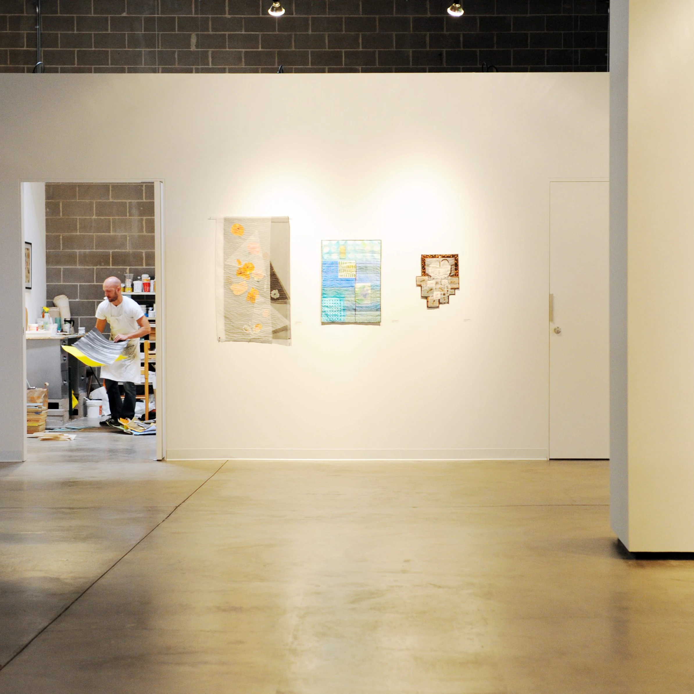 (CM) AE92608Redline_CM01 Artists work at the new gallery/studio space RedLine in the RHINO art district on Friday, September 26, 2008. Seen from the main gallery, artist Jeff Page works in his studio space. Cyrus McCrimmon, The Denver Post (Photo By Cyrus McCrimmon/The Denver Post via Getty Images)