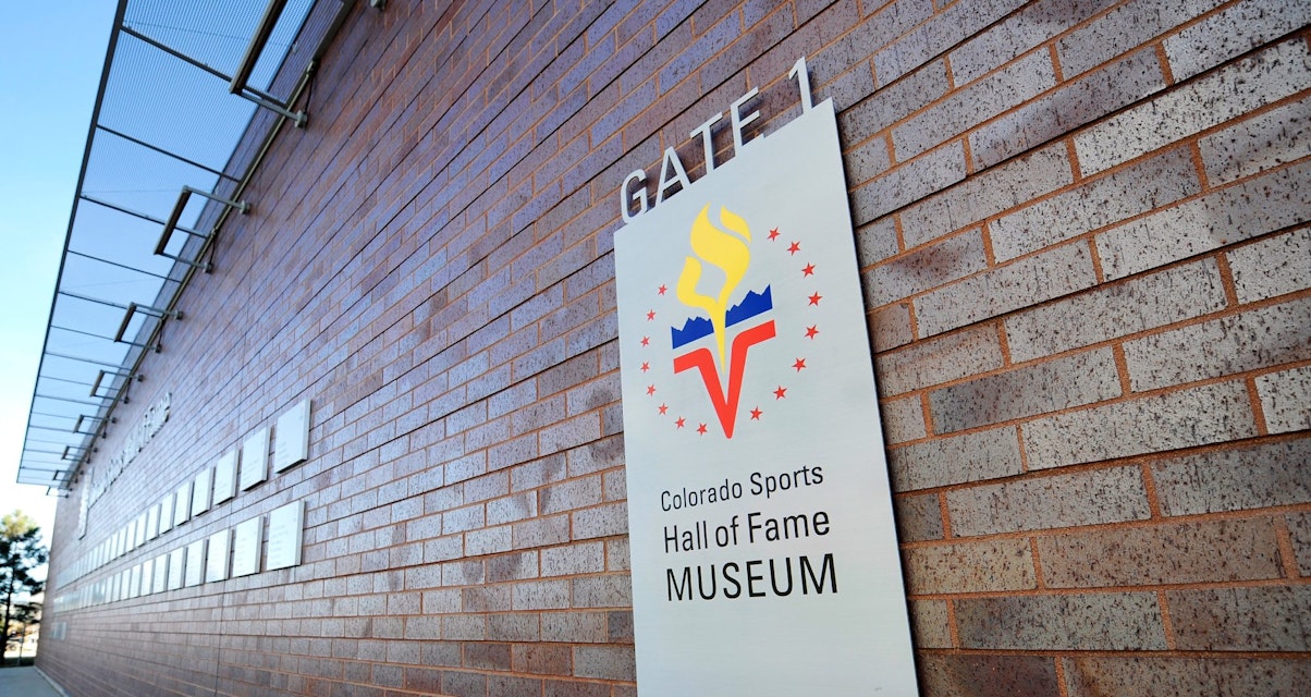 DENVER, CO - NOVEMBER 28: A sign for gate 1 of the Colorado Sports Hall of Fame Museum is seen outside the stadium before the NFL game between the Los Angeles Chargers and the Denver Broncos on November 28, 2021, at Empower Field at Mile High in Denver, Colorado. (Photo by Michael Allio/Icon Sportswire via Getty Images)
