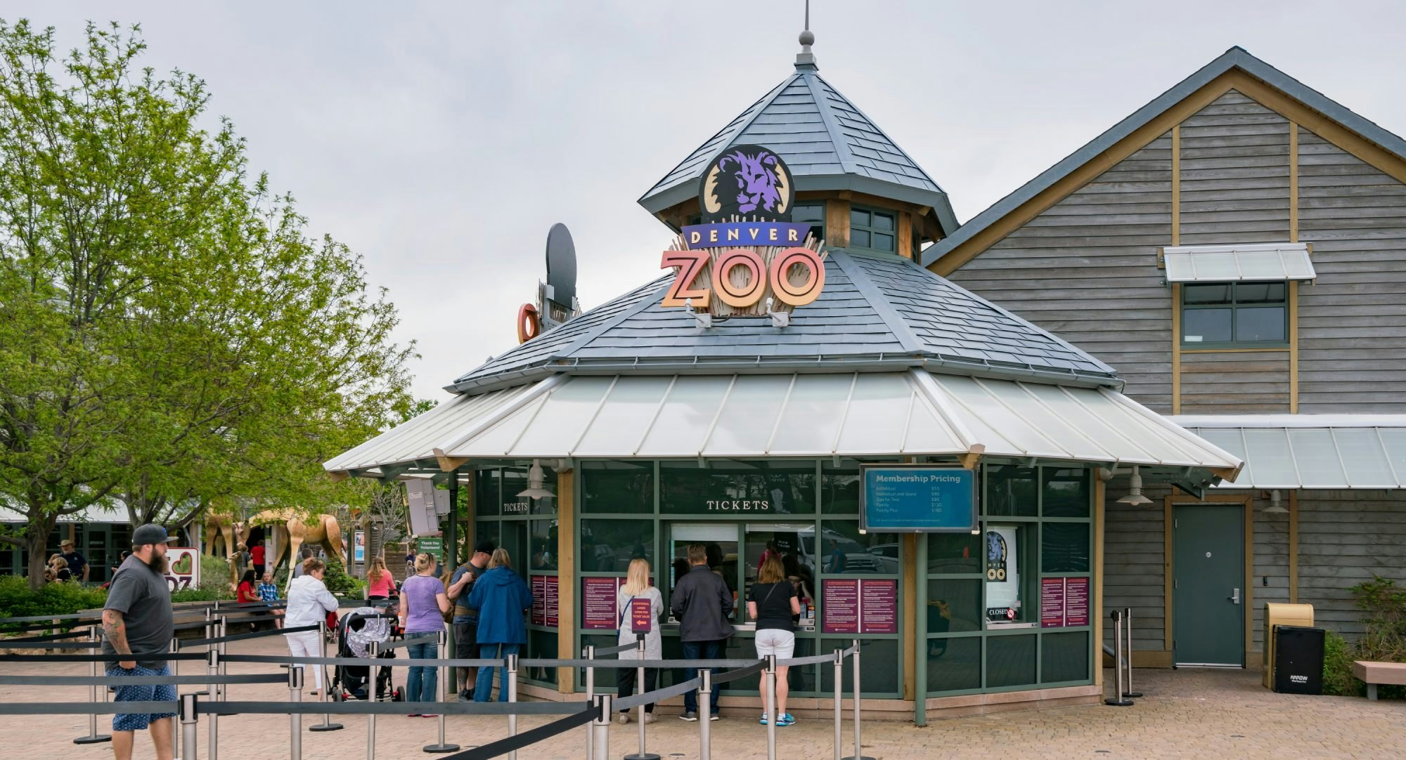 Denver, MAY 7: Entrance of the Denver zoo on MAY 7, 2017 at Denver, Colorado