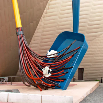 Denver, CO - May 25 2016: The Big Sweep sculpture at the Civic Center Cultural Complex; Shutterstock ID 1368423719; your: Bridget Brown; gl: 65050; netsuite: Online Editorial; full: POI Image Update